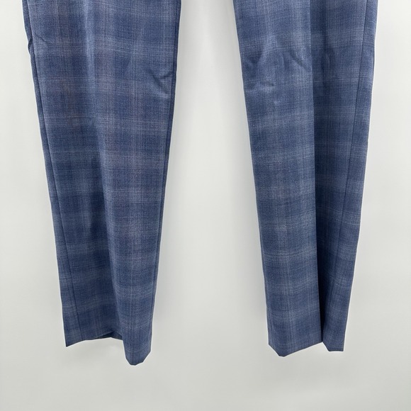 Lauren Ralph Lauren Classic-Fit Ultraflex Wool Suit Pants Blue‎ Plaid 34x32 NWT - Picture 3 of 13